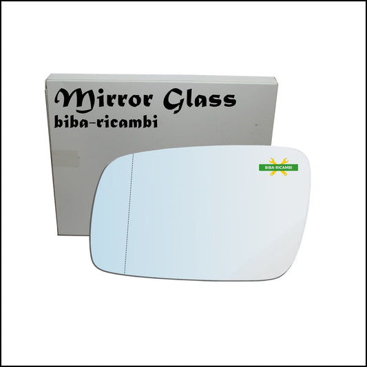 Vetro Specchio Retrovisore Asferico Lato Sx-Guidatore Per Volkswagen Phaeton (3D1) solo dal 2002-2010 BIBA-RICAMBI