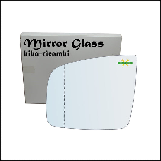 Vetro Specchio Retrovisore Asferico Lato Sx-Guidatore Per Mercedes Vito II (W639) solo dal 2010-2014 BIBA-RICAMBI
