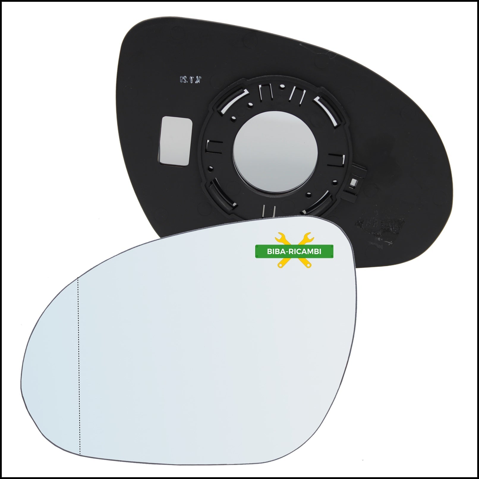 Piastra Retrovisore Asferica Lato Sx-Guidatore Per Hyundai i30 I (FD) dal 2007-2010 BIBA-RICAMBI