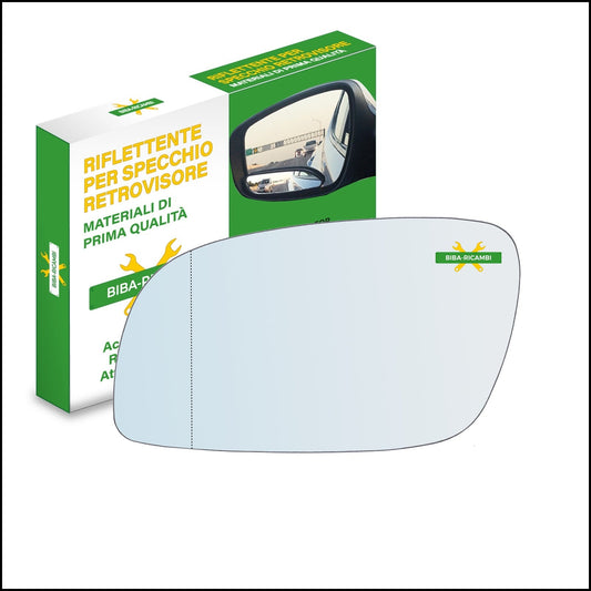 Vetro Specchio Retrovisore Asferico Lato Sx-Guidatore Per Volkswagen Touran 2003-2010 BIBA-RICAMBI