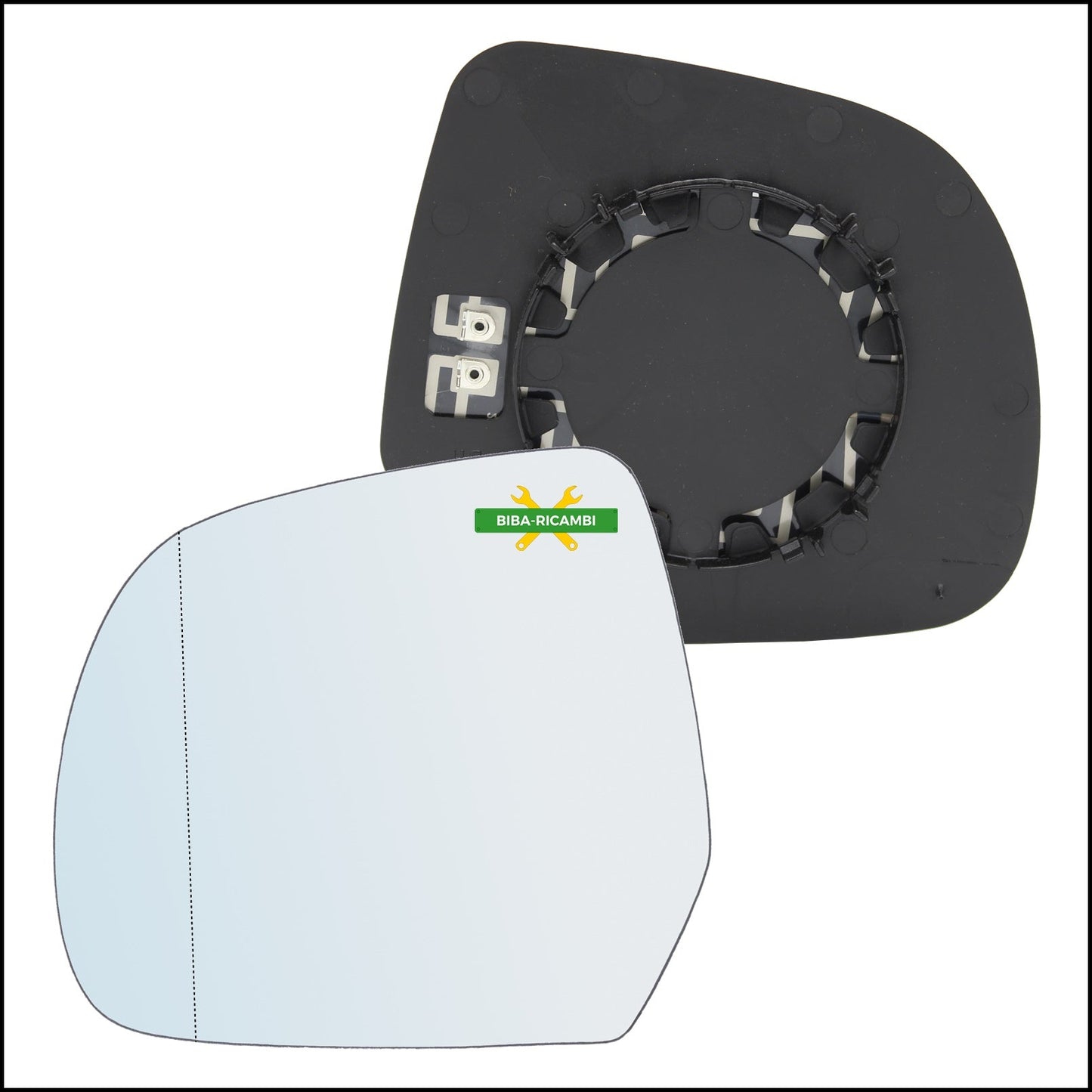 Piastra Retrovisore Termica Asferica Lato Sx-Guidatore Per Nissan Leaf I (ZE0) dal 2010&gt; BIBA-RICAMBI