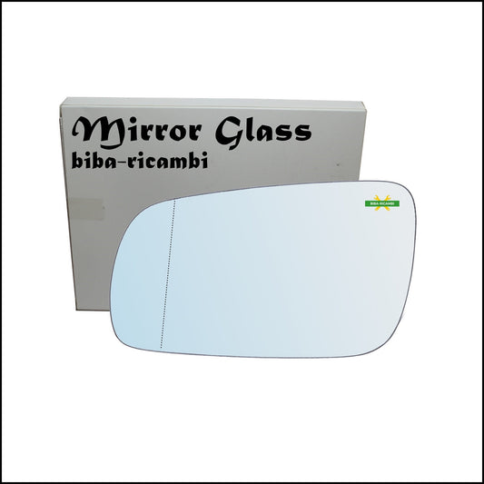 Vetro Specchio Retrovisore Cromato Asferico Lato Sx-Guidatore Per Volkswagen Bora (1J) dal 1998-2005 BIBA-RICAMBI