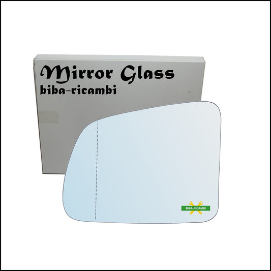 Vetro Specchio Retrovisore Cromato Asferico Lato Sx-Guidatore Per Suzuki Vitara I (TA) solo dal 1988-1993 BIBA-RICAMBI