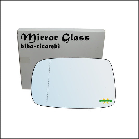 Vetro Specchio Retrovisore Cromato Asferico Lato Sx-Guidatore Per Toyota Corolla II (E11) dal 1995-2002 BIBA-RICAMBI