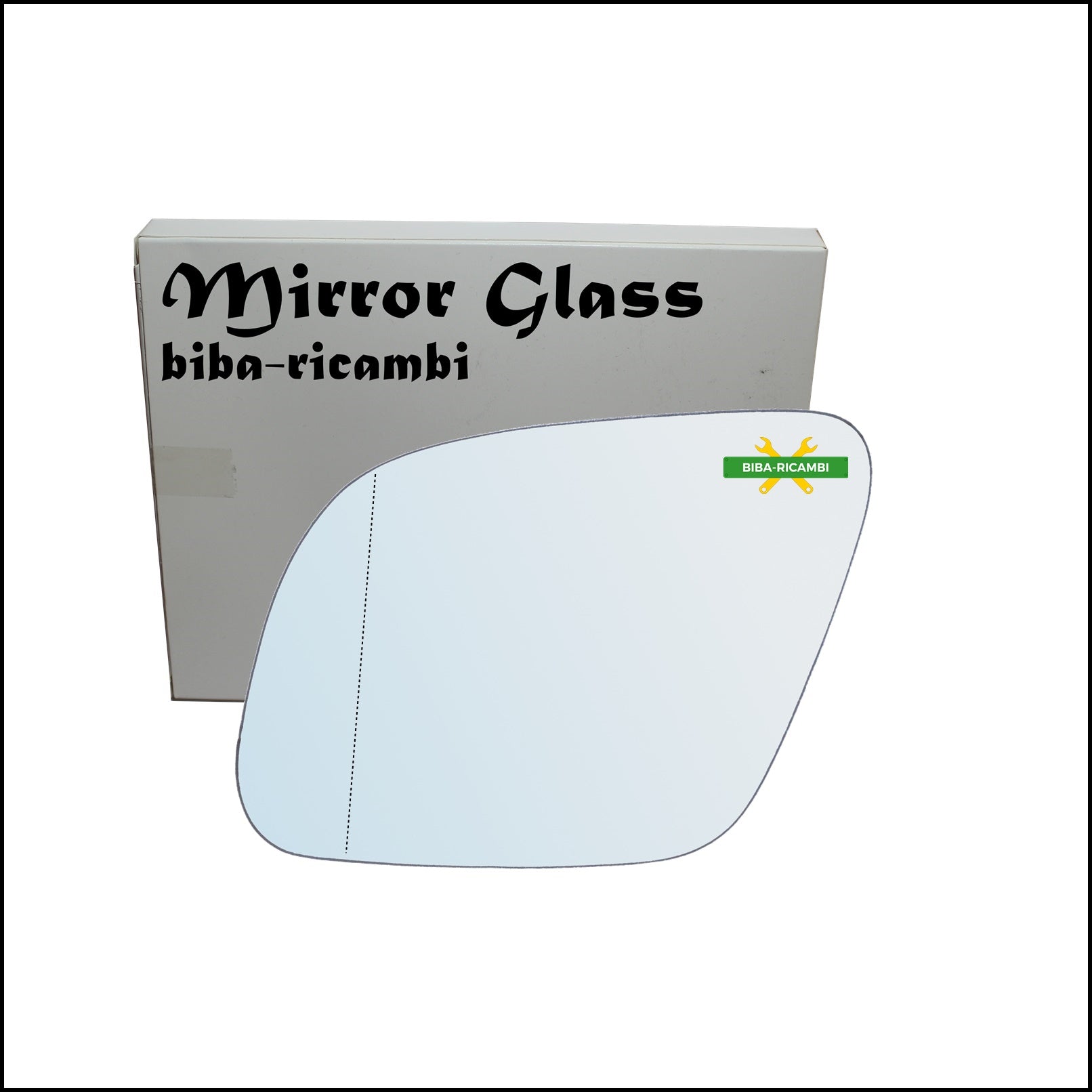 Vetro Specchio Retrovisore Cromato Asferico Lato Sx-Guidatore Per Audi A6 II (4B) dal 1997-2005 BIBA-RICAMBI