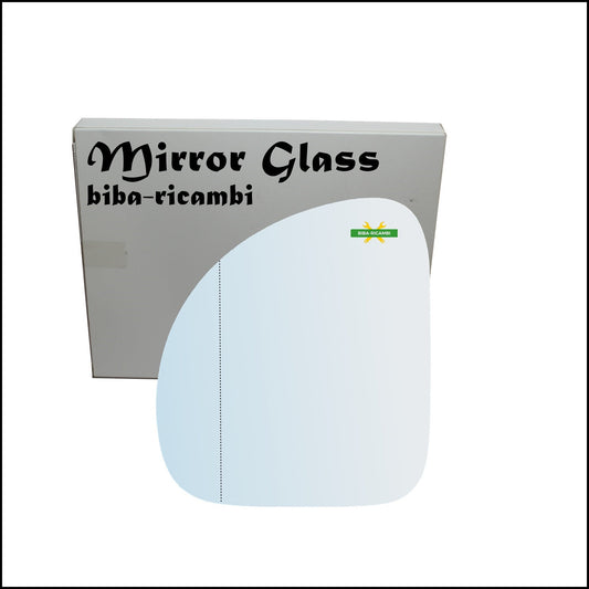 Vetro Specchio Retrovisore Cromato Asferico Lato Sx-Guidatore Per Fiat Multipla (186) dal 1999-2010 BIBA-RICAMBI