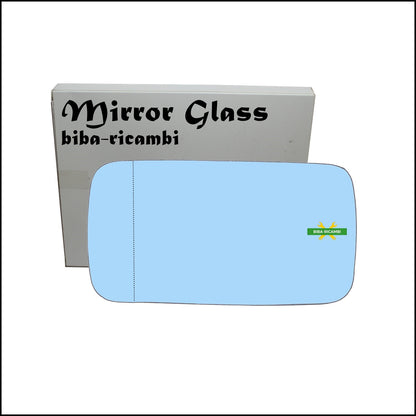 Vetro Specchio Retrovisore Azzuratto Asferico Lato Sx-Guidatore Per Lancia Delta II (836) dal 1993-1999 BIBA-RICAMBI