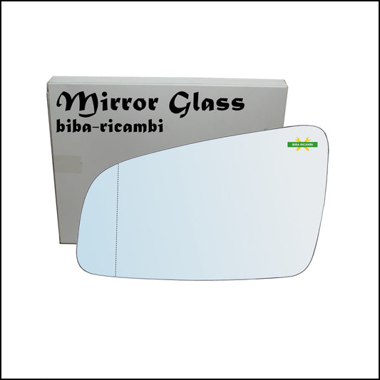 Vetro Specchio Retrovisore Cromato Asferico Lato Sx-Guidatore Per Opel Zafira B (A05) solo dal 2005-2008 BIBA-RICAMBI