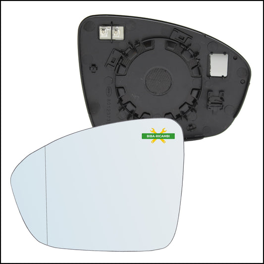 Piastra Retrovisore Termica Asferica Lato Sx-Guidatore Per Renault Captur II dal 2020&gt; BIBA-RICAMBI