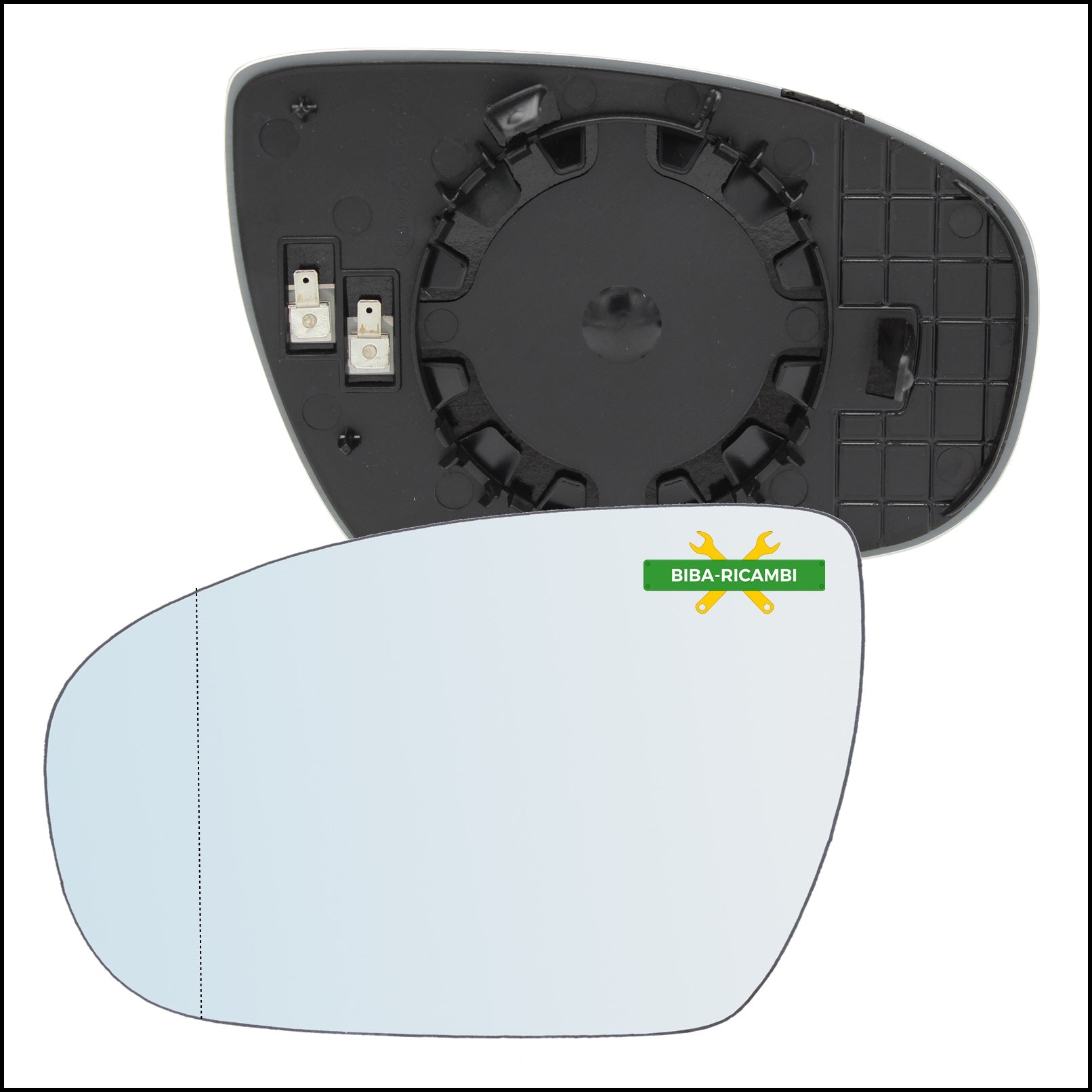 Piastra Retrovisore Termica Asferica Lato Sx-Guidatore Per Hyundai i20 (GB) dal 2015> BIBA-RICAMBI