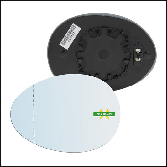 Piastra Retrovisore Termica Asferica Lato Sx-Guidatore Per Mini Cooper (F60) Countryman dal 2014&gt; BIBA-RICAMBI