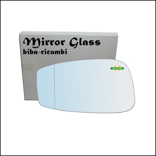 Vetro Specchio Retrovisore Cromato Asferico Lato Sx-Guidatore Per Fiat Idea (350) solo dal 2003-2008 BIBA-RICAMBI