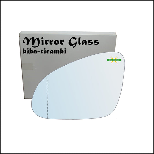 Vetro Specchio Retrovisore Cromato Asferico Lato Sx-Guidatore Per Opel Astra J dal 2010-2015 BIBA-RICAMBI