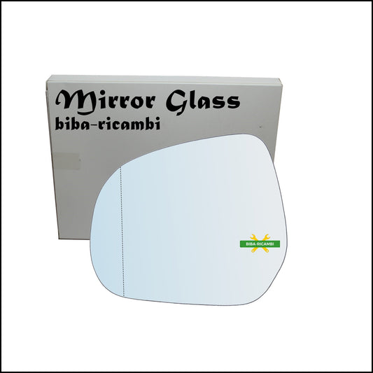 Vetro Specchio Retrovisore Cromato Asferico Lato Sx-Guidatore Per Opel Agila B (H08) dal 2008-2014 BIBA-RICAMBI