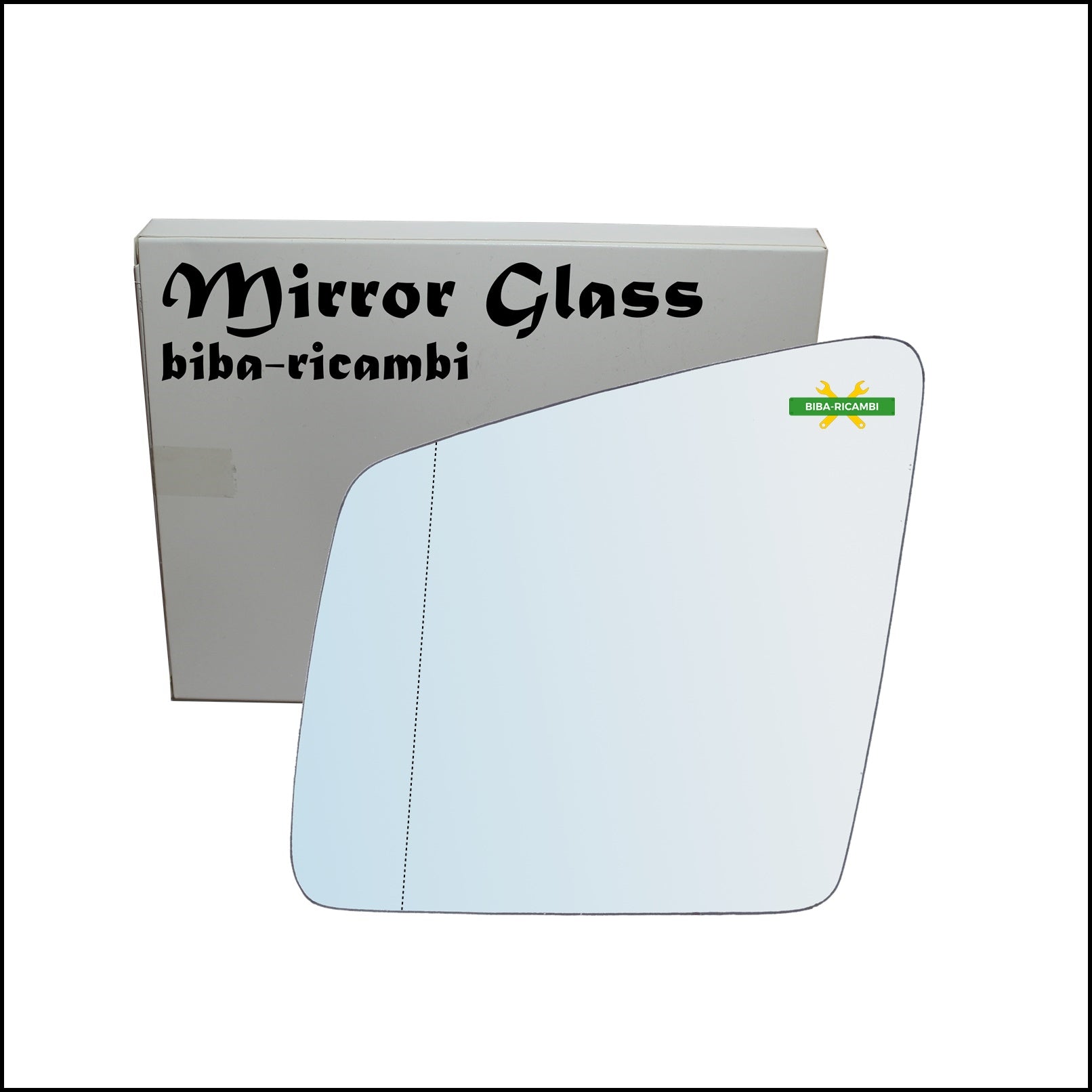 Vetro Specchio Retrovisore Cromato Asferico Lato Sx-Guidatore Per Mercedes Classe R (W251) dal 2010> BIBA-RICAMBI