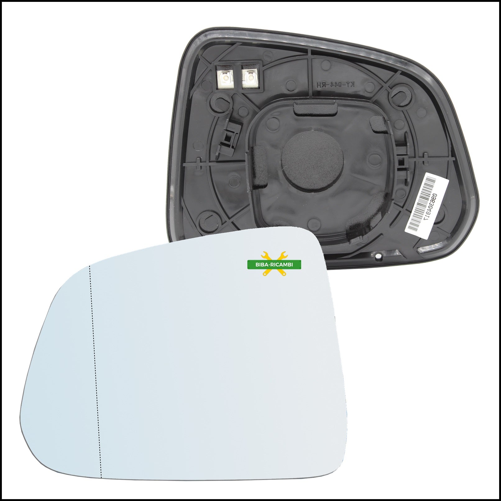 V. Piastra Retrovisore Termica Asferica Lato Sx-Guidatore Per Opel Antara (L07) dal 2006> BIBA-RICAMBI