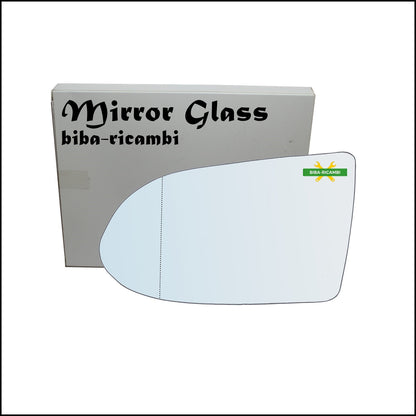 Vetro Specchio Retrovisore Asferico Lato Sx-Guidatore Per Opel Zafira A (T98) dal 1999-2005 BIBA-RICAMBI