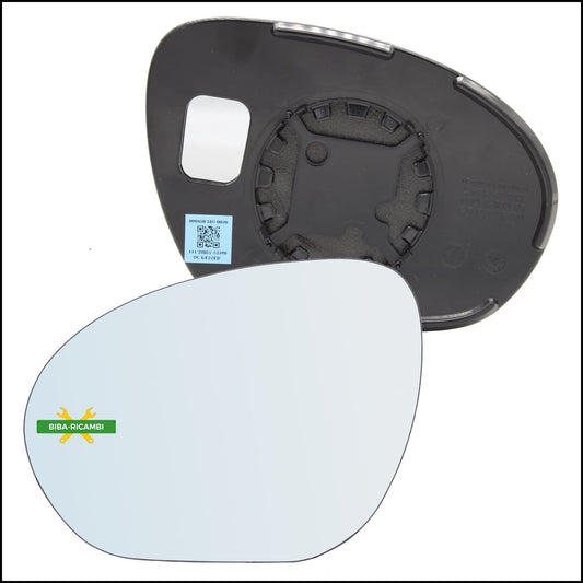 Piastra Retrovisore Termica Lato Sx-Guidatore Per Nissan Juke I (F15) solo dal 2010-2014 BIBA-RICAMBI