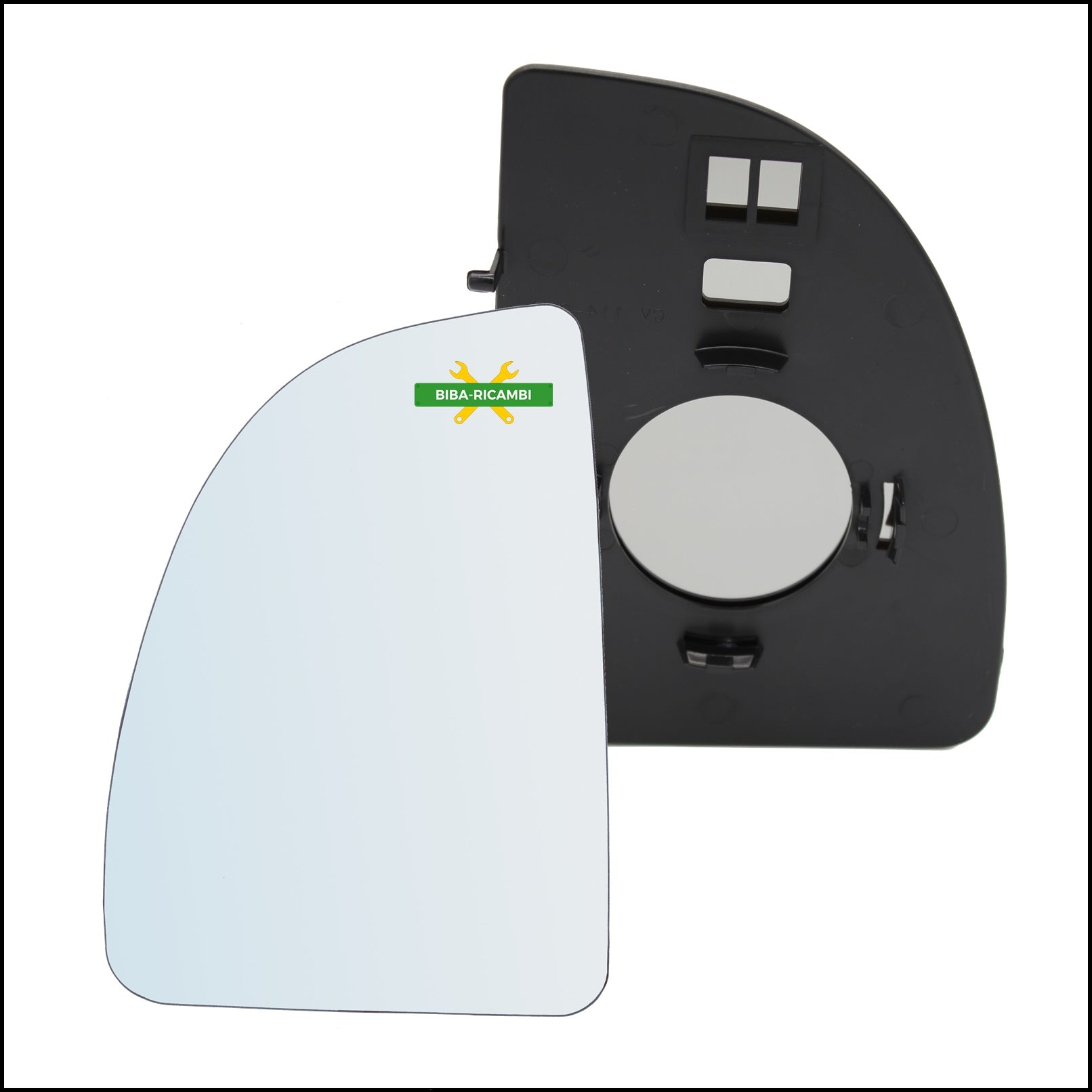 Piastra Retrovisore Superiore Lato Sx-Guidatore Per Peugeot Boxer II (224) dal 2002-2006 BIBA-RICAMBI