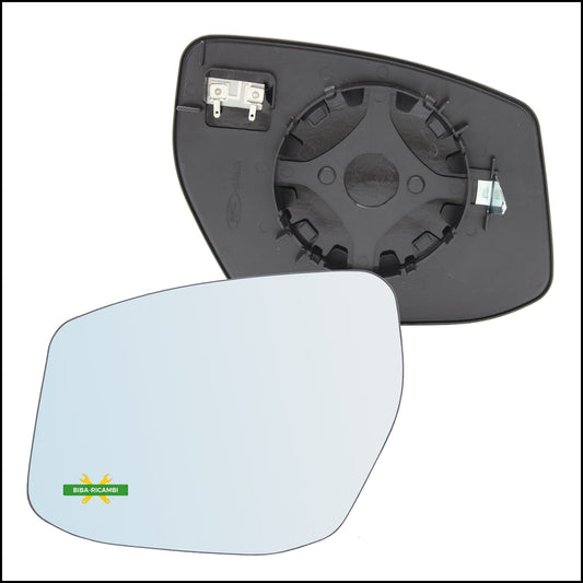 Piastra Retrovisore Termica Lato Sx-Guidatore Per Nissan Pulsar III (C13) dal 2012&gt; BIBA-RICAMBI