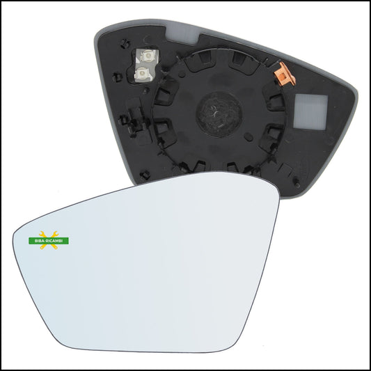 Piastra Retrovisore Termica Lato Sx-Guidatore Per Skoda Scala dal 2019&gt; BIBA-RICAMBI