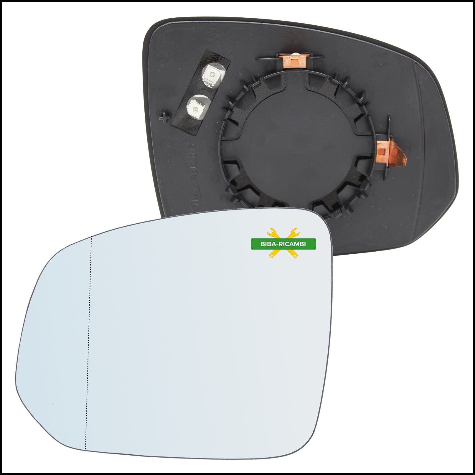 Piastra Retrovisore Termica Asferica Lato Sx-Guidatore Per Volvo V90 Cross Country dal 2020> BIBA-RICAMBI