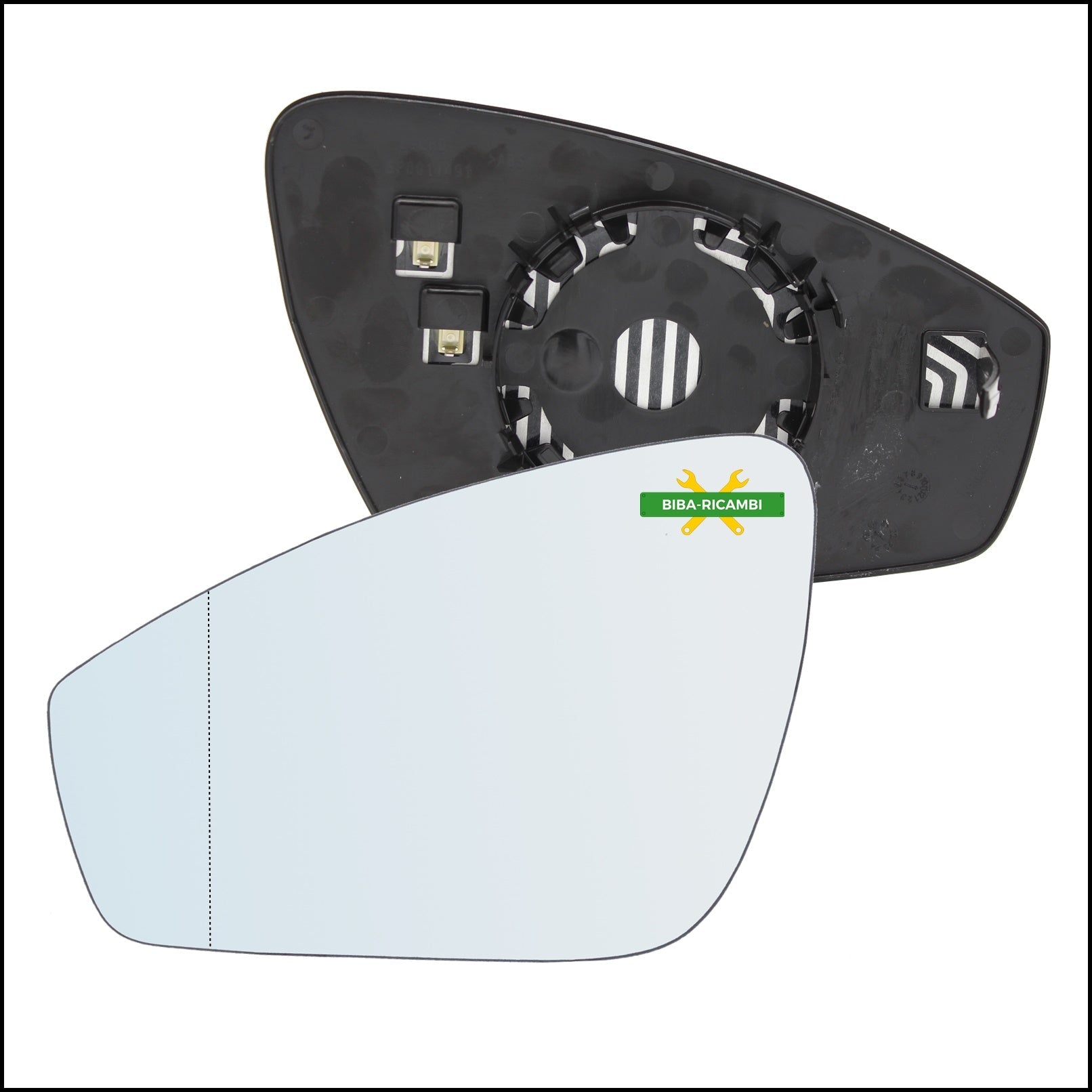Piastra Retrovisore Termica Asferica Lato Sx-Guidatore Per Volkswagen ID.4 dal 2021> BIBA-RICAMBI