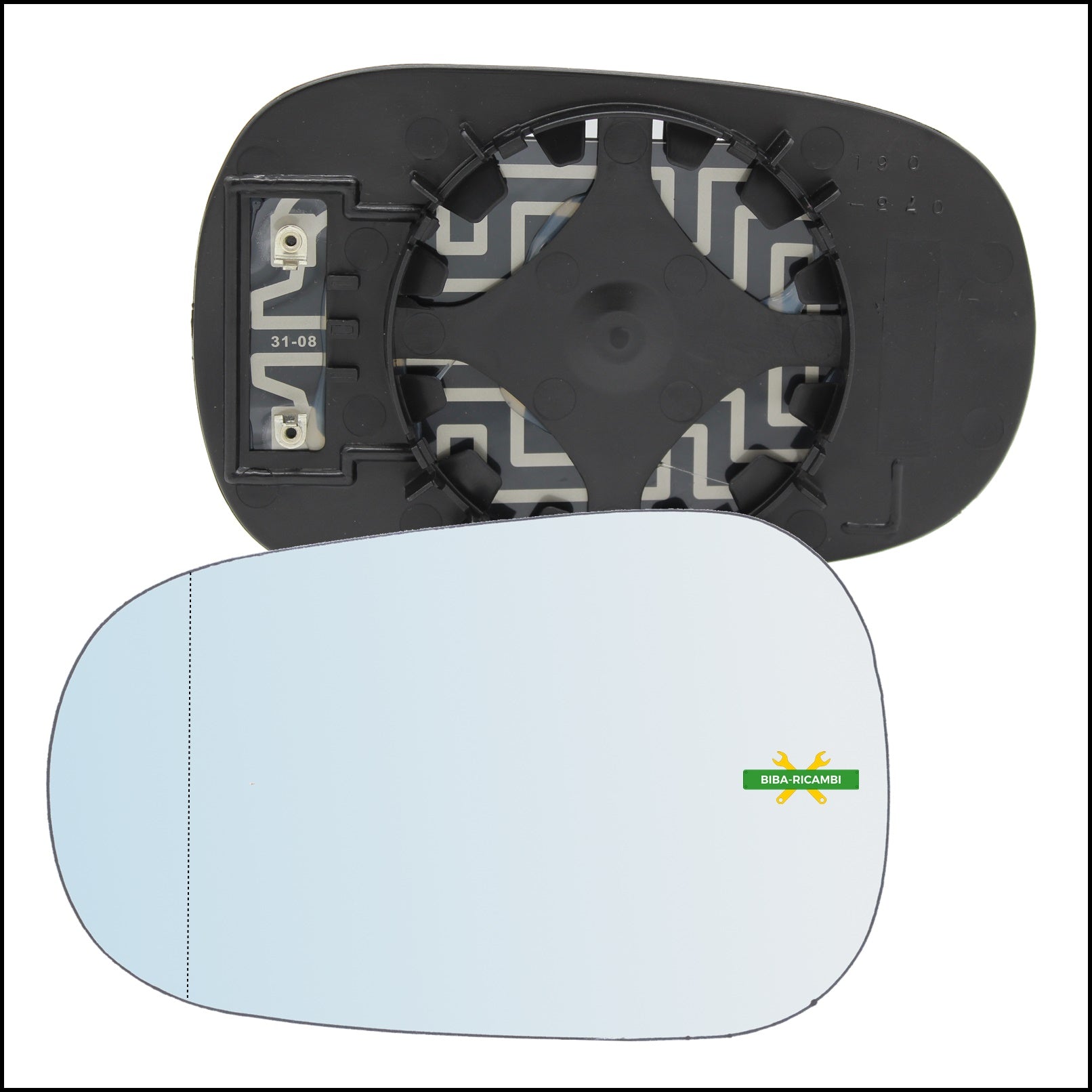 Piastra Retrovisore Asferica Termica Lato Sx-Guidatore Per Renault Megane I dal 1996-2001 BIBA-RICAMBI