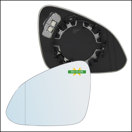 Piastra Retrovisore Termica Asferica Lato Sx-Guidatore Per Opel Insignia A (G09) dal 2008-2017 BIBA-RICAMBI