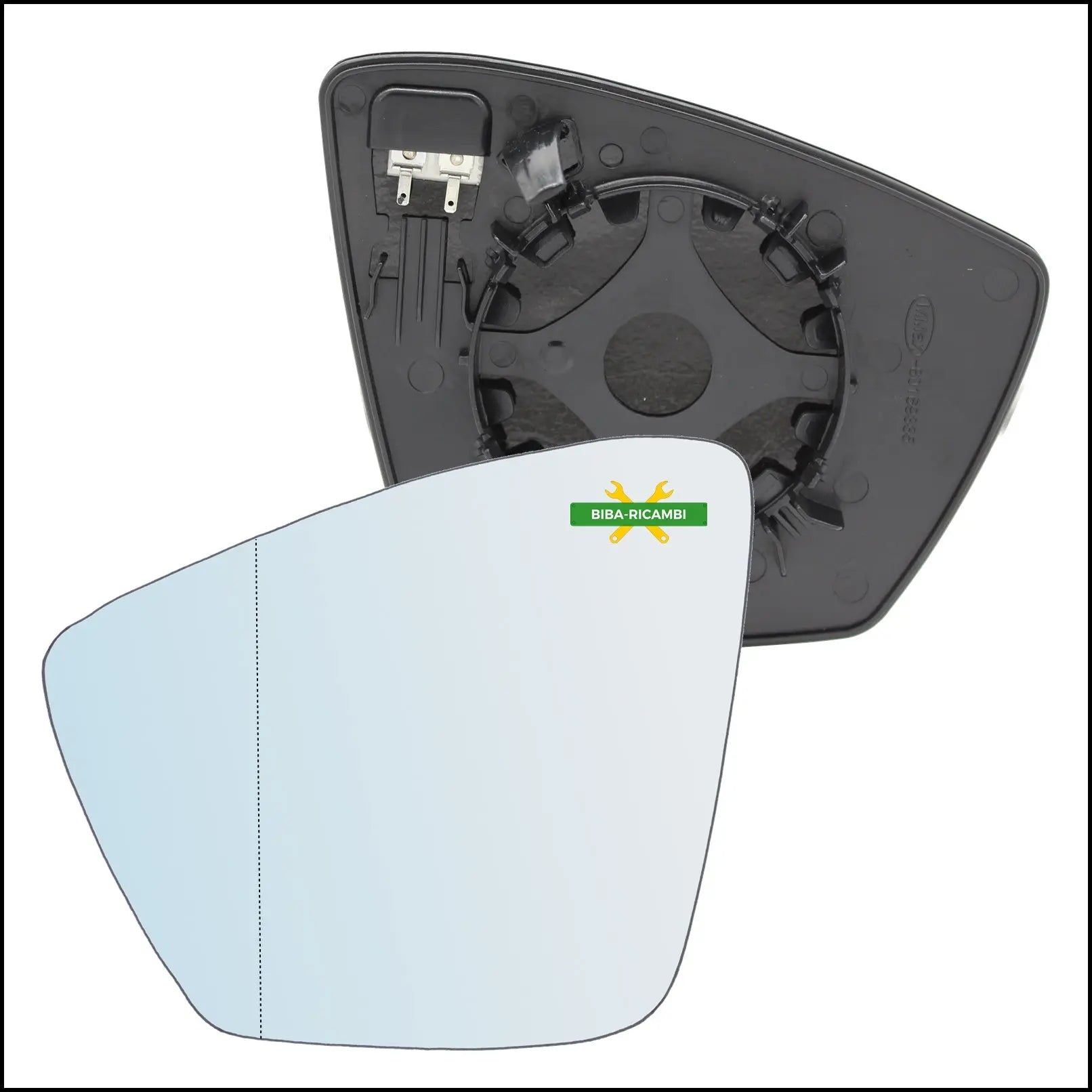 Piastra Retrovisore Termica Asferica Lato Sx-Guidatore Per Skoda Kodiaq (NS7) dal 2016> BIBA-RICAMBI