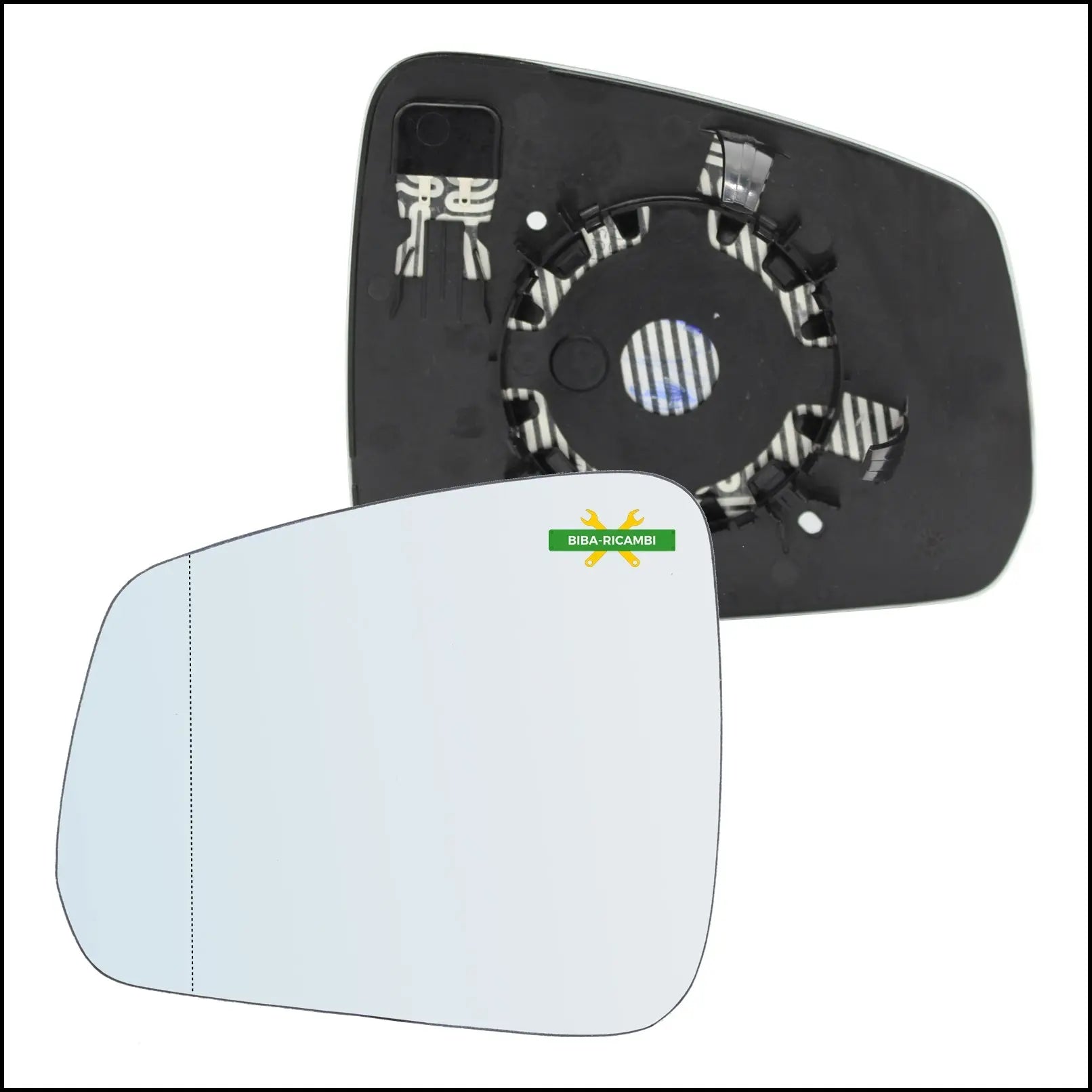 Piastra Specchio Retrovisore Termica Asferica Lato Sx-Guidatore Per Volkswagen Caddy V (SBA, SBH) dal 2020> BIBA-RICAMBI