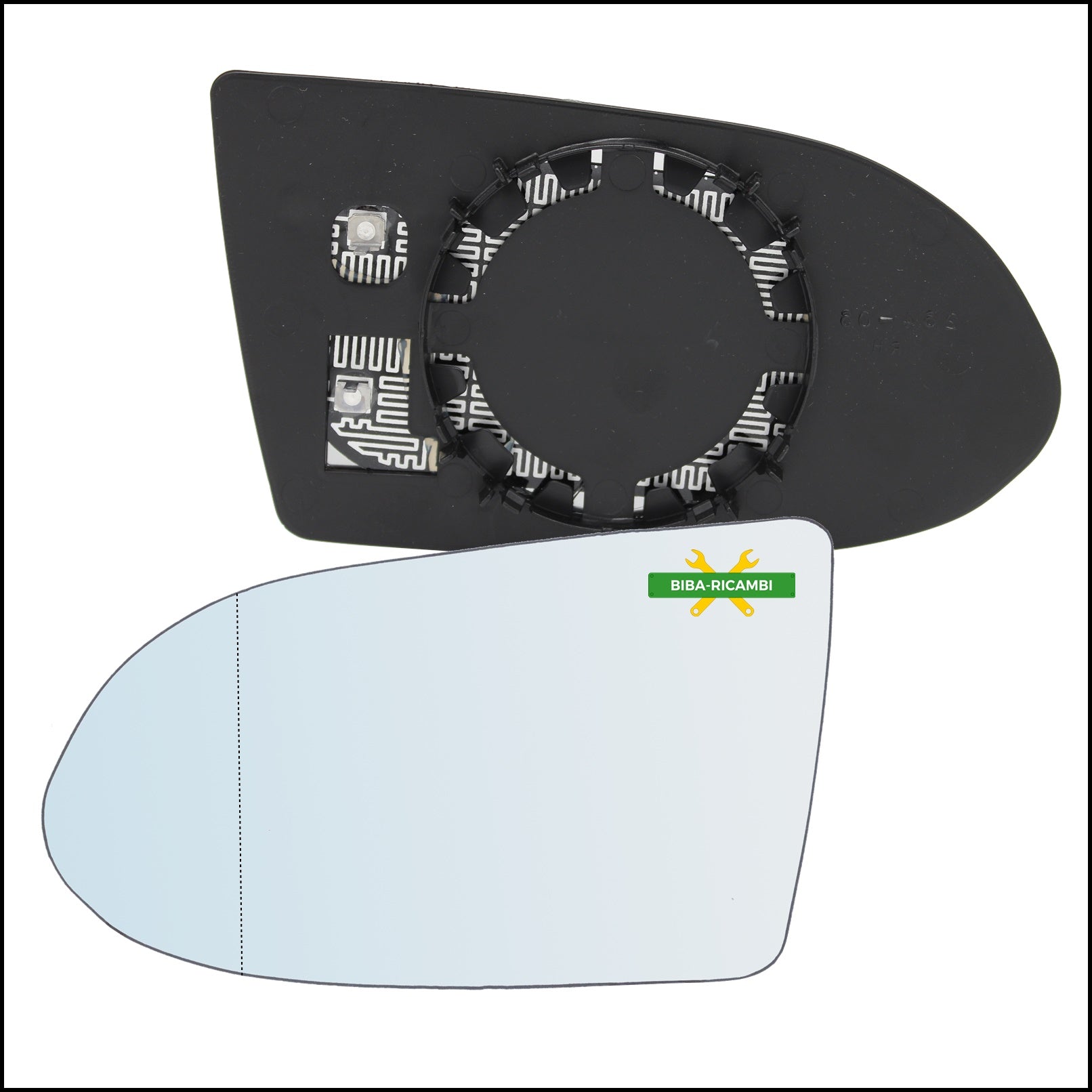 Piastra Retrovisore Termica Asferica Lato Sx-Guidatore Per Opel Zafira A (T98) dal 1999-2005 BIBA-RICAMBI