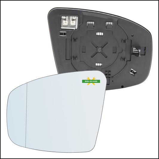 Piastra Retrovisore Termica Asferica Lato Sx-Guidatore Per Nissan Pathfinder IV (R52) dal 2012&gt; BIBA-RICAMBI