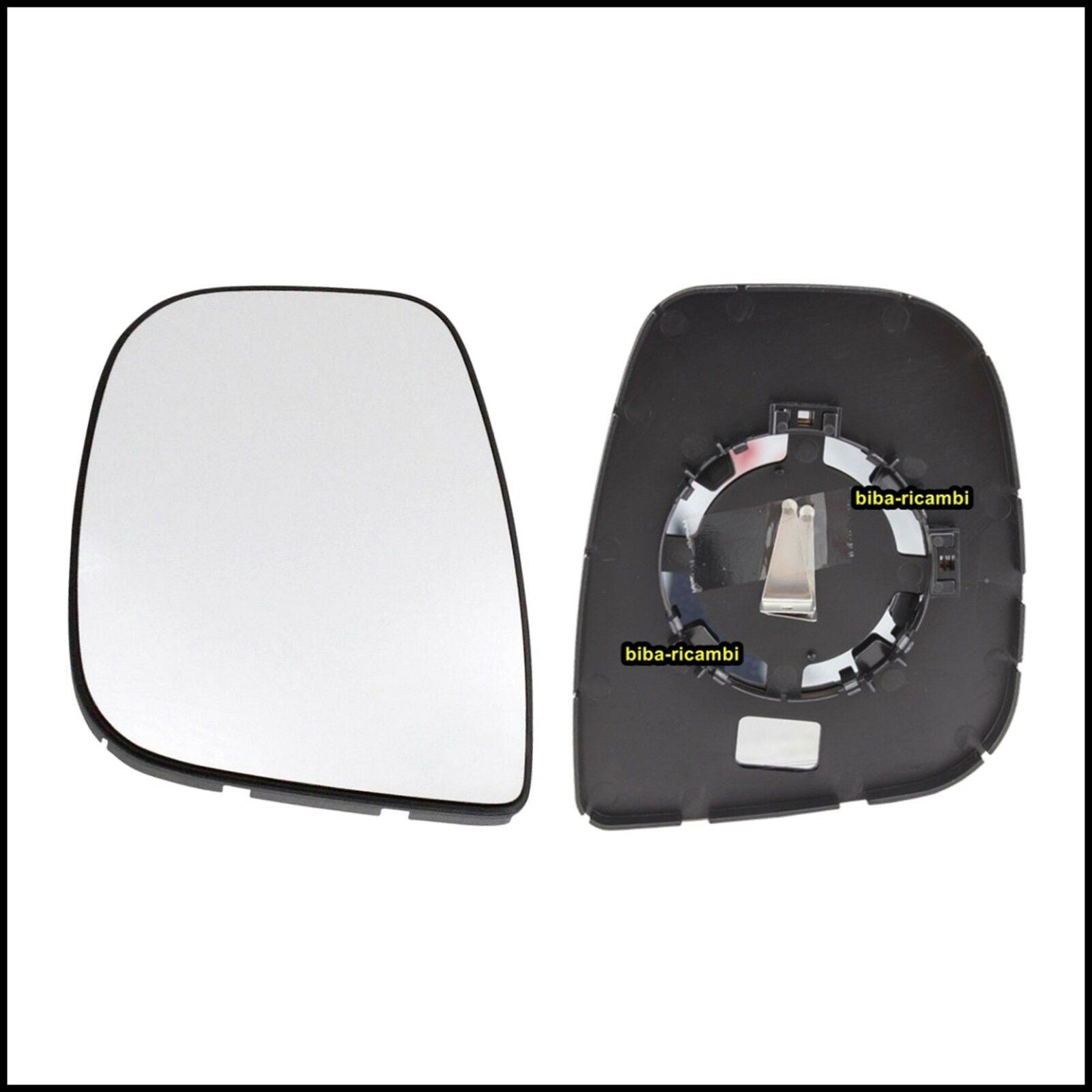 V. Piastra Specchio Retrovisore Termico Lato Sx-Guidatore Per Citroen BERLINGO II (B9) dal 2013-2018 BIBA-RICAMBI