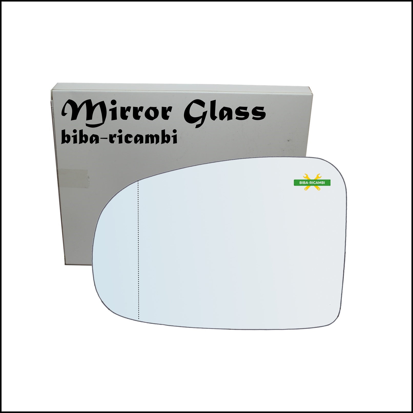 Vetro Specchio Retrovisore Asferico Lato Sx-Guidatore Per Subaru Trezia dal 2010> BIBA-RICAMBI