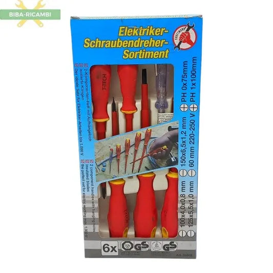 Set Cacciaviti Elettricista (6pz) BIBA-RICAMBI