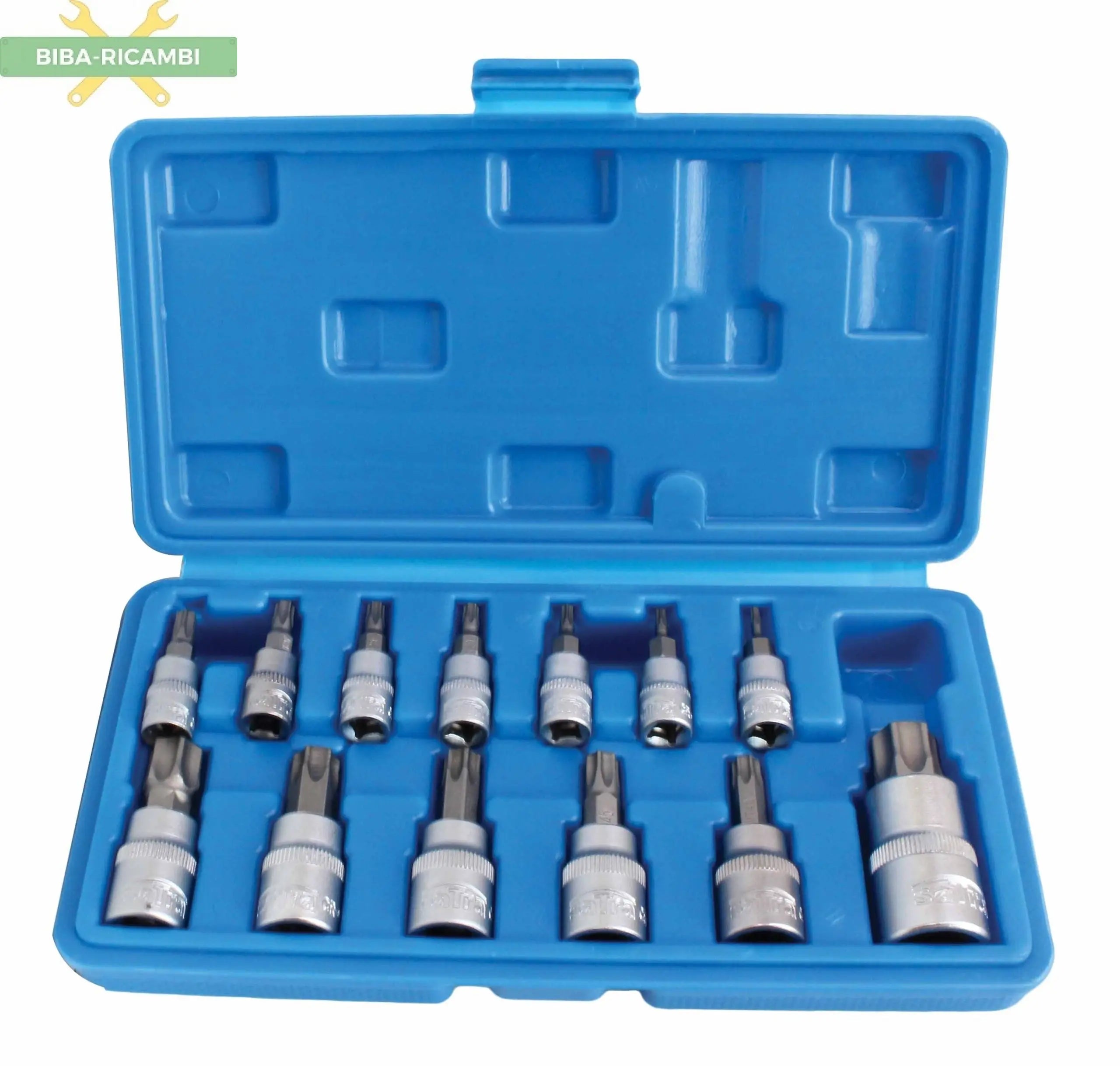Set di Chiavi a Bussola Torx con Foro – 13 Pezzi BIBA-RICAMBI
