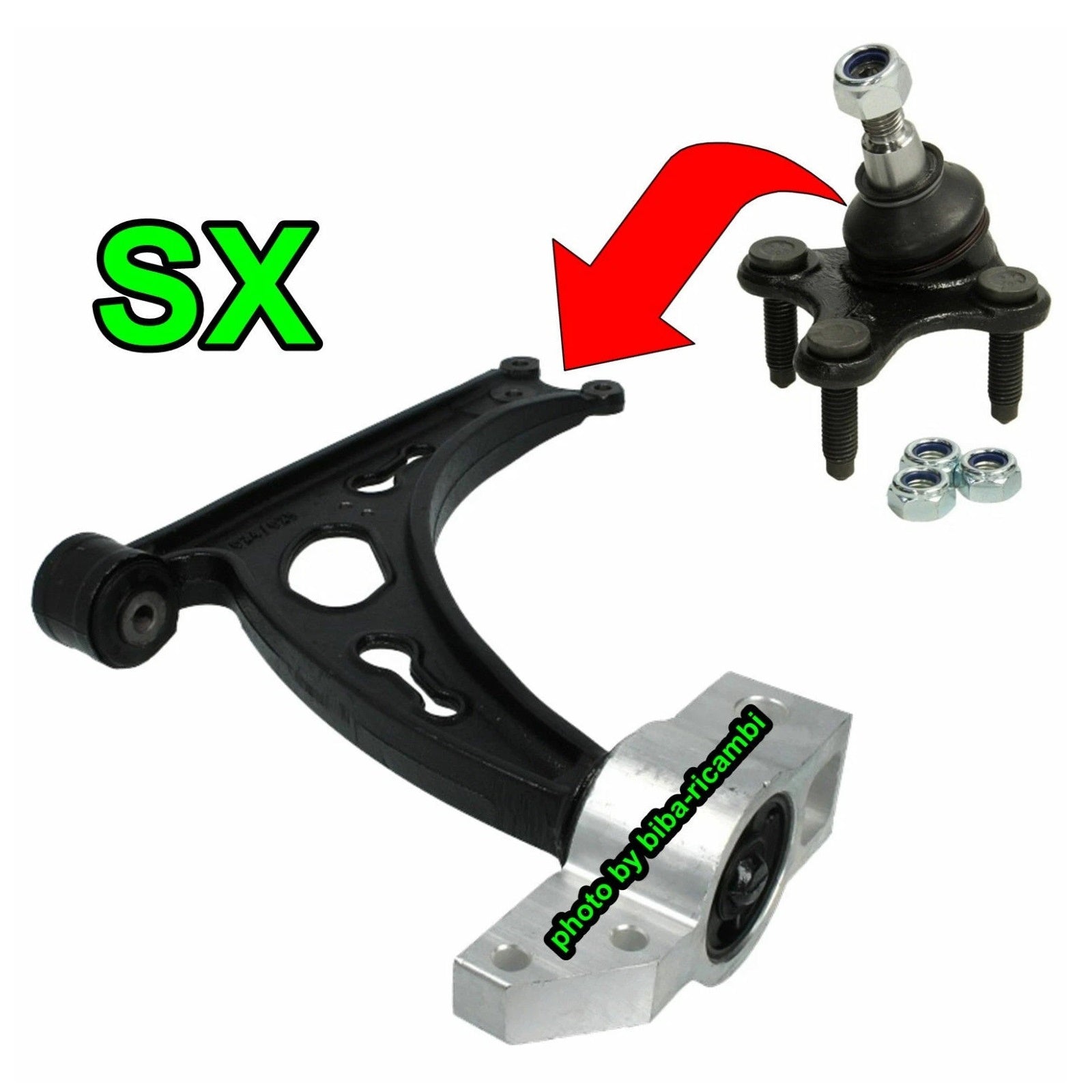 Testina Bracci Sospensione SX-DX Compatibile Per Audi A3 (8P1) dal 2004-2012