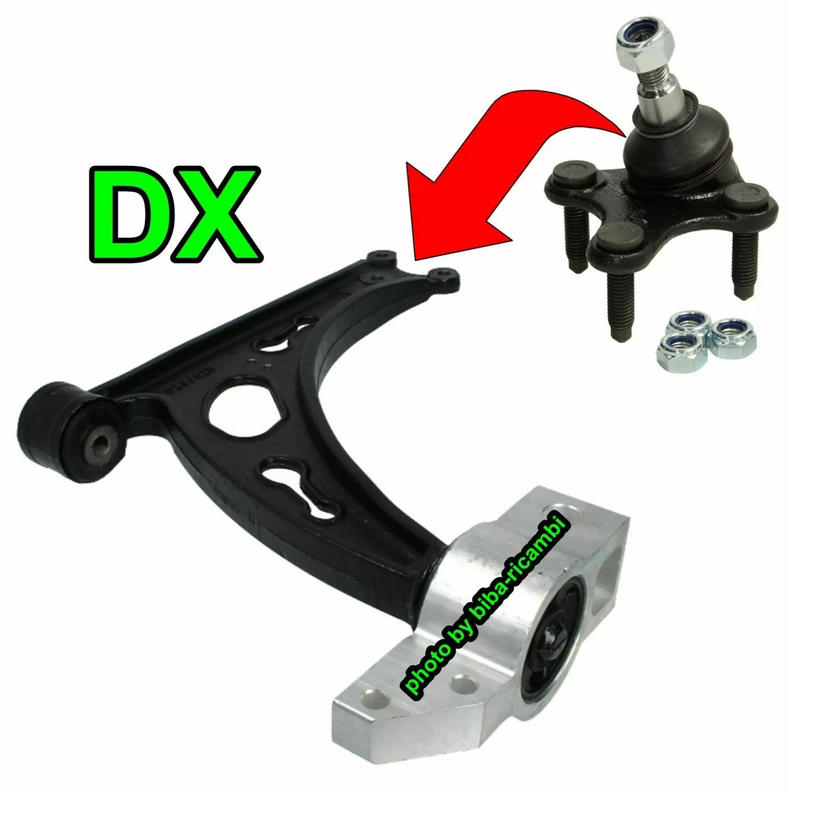 Testina Bracci Sospensione SX-DX Compatibile Per Audi A3 (8P1) dal 2004-2012