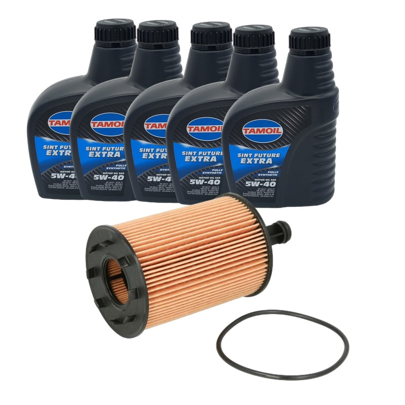 Kit Cambio Olio 5W40 Compatibile Per Chrysler Sebring 2.0 CRD 103KW-140CV BIBA-RICAMBI