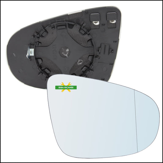 Piastra Retrovisore Asferica Termica Lato Dx-Passeggero Per Volkswagen Touran II (1T3) dal 2010-2015 BIBA-RICAMBI