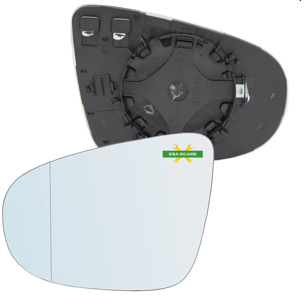 Aspherical Thermal Rearview Mirror Plate Left Driver Side For Volkswagen Golf VI from 2008-2012