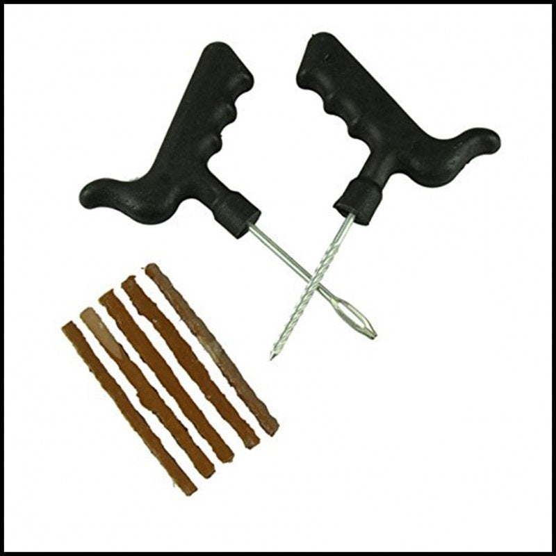 Kit Riparazione Foratura Gomme Pneumatici Auto Moto Camper Emergenza Gomme BIBA-RICAMBI