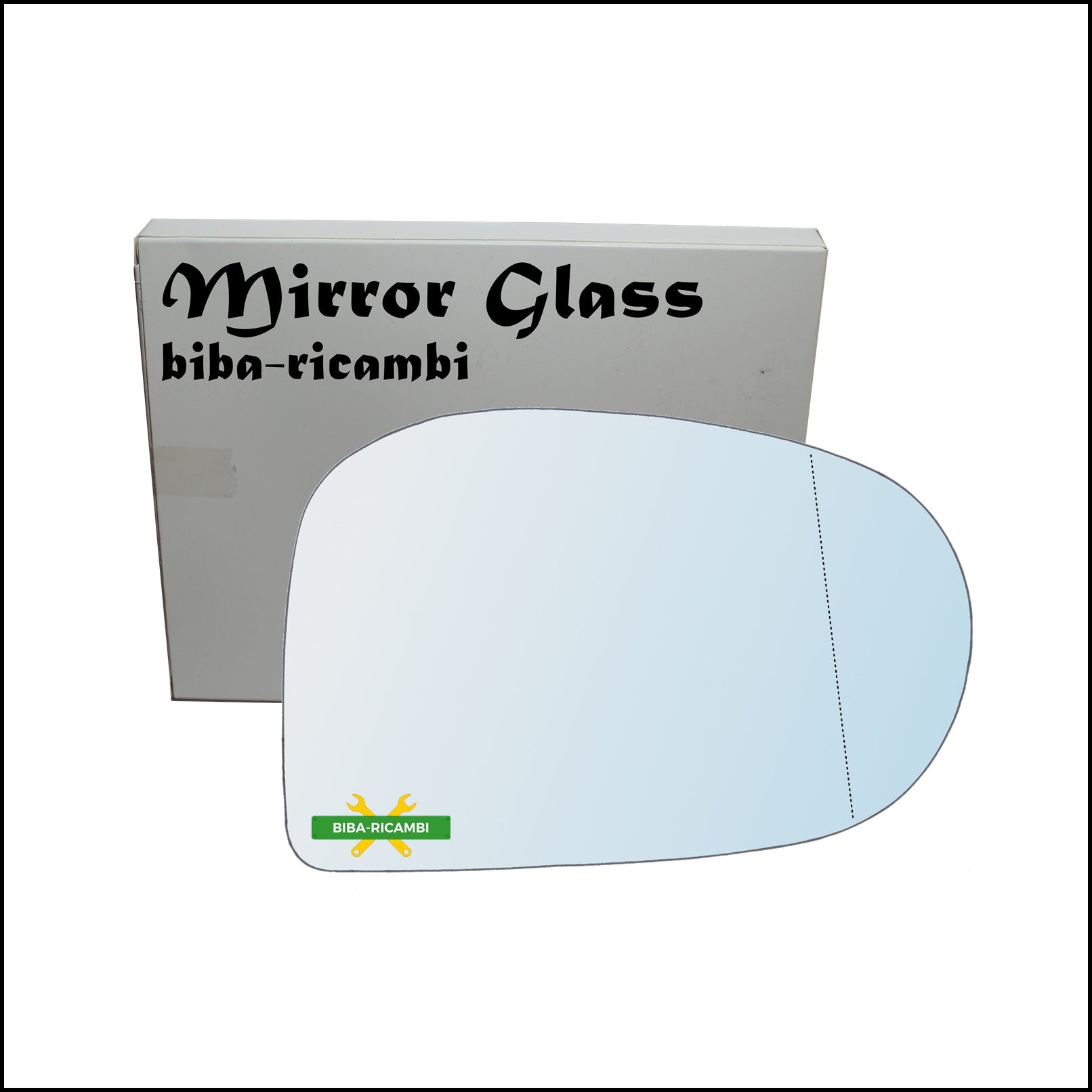 Vetro Specchio Retrovisore Asferico Lato Dx-Passeggero Per Subaru Vivio dal 1992-2000 BIBA-RICAMBI