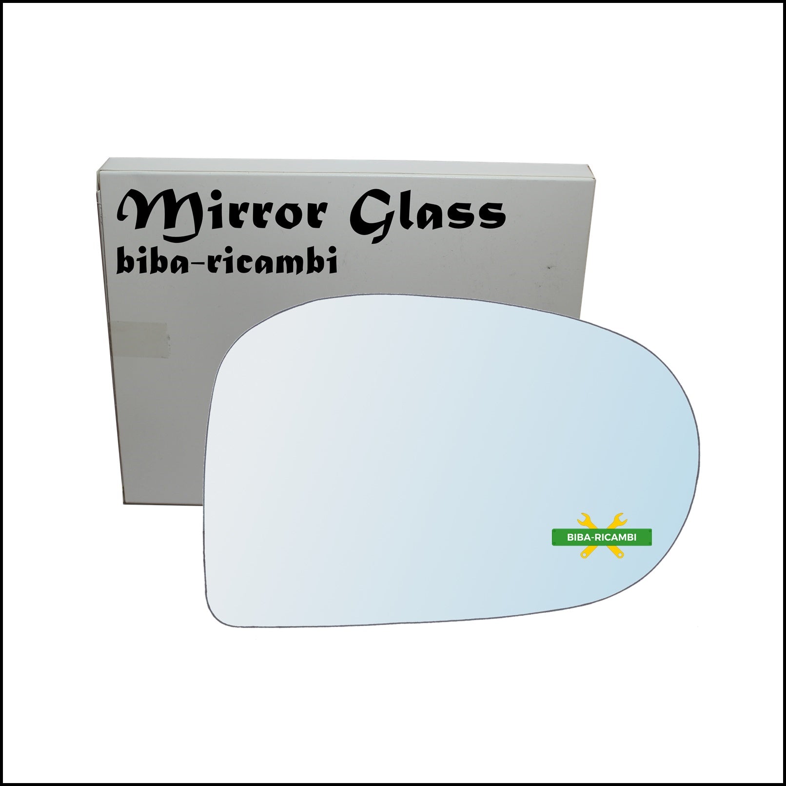 Vetro Specchio Retrovisore Cromato Lato Dx-Passeggero Per Subaru Vivio dal 1992-2000 BIBA-RICAMBI