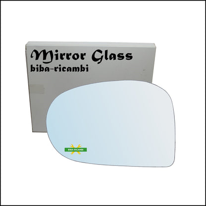 Vetro Specchio Retrovisore Cromato Lato Sx-Guidatore Per Subaru Vivio dal 1992-2000 BIBA-RICAMBI