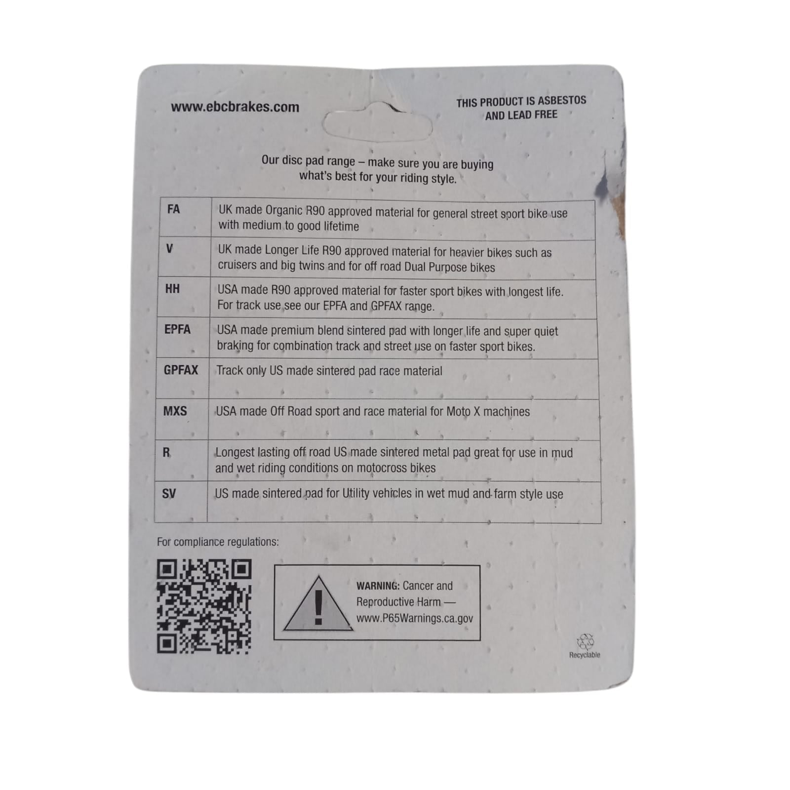 SFAC193 Pastiglie Freno Per Benelli Mala 50 dal 2013-