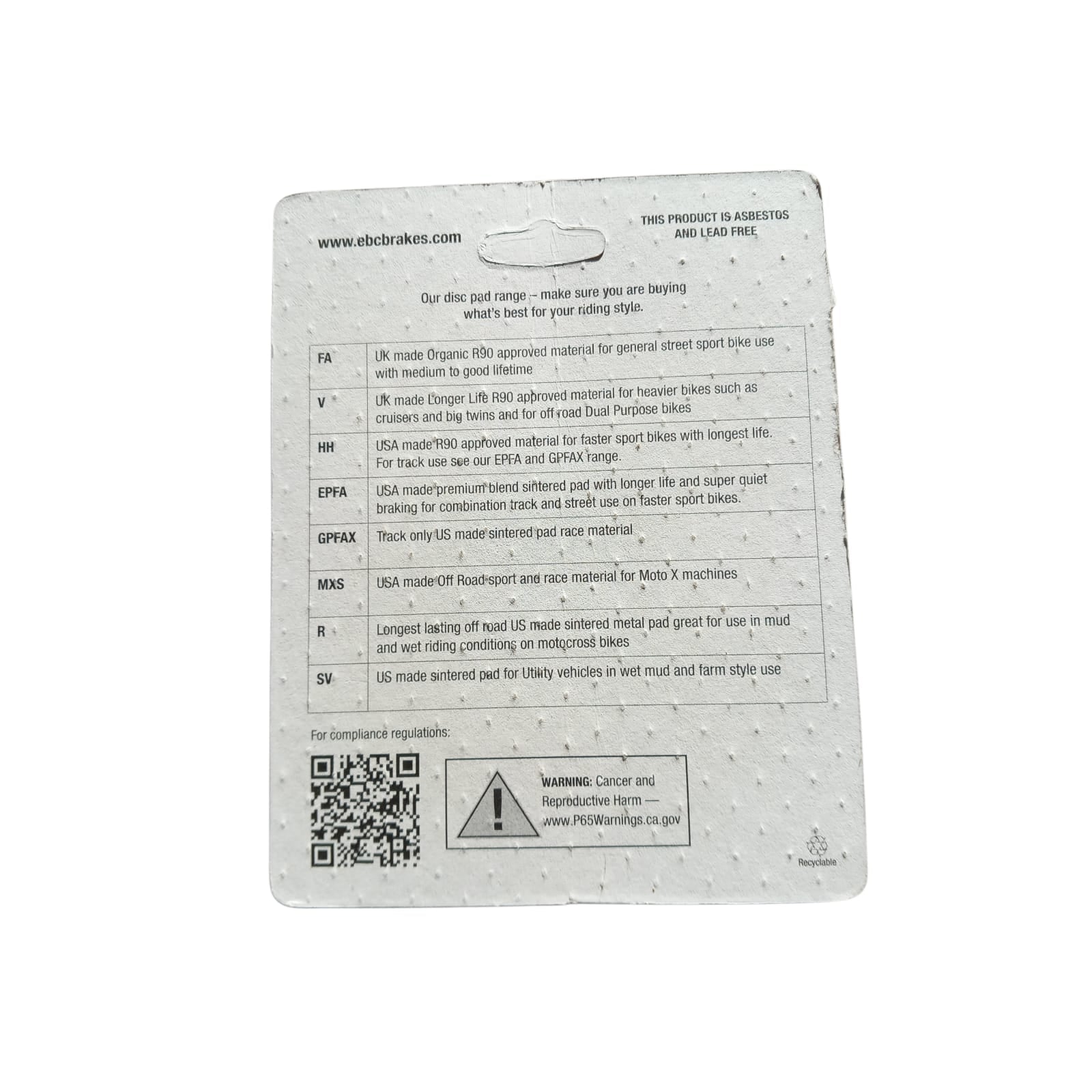 SFAC264 Pastiglie Freno Per SYM HD 2-200i 2010-2015