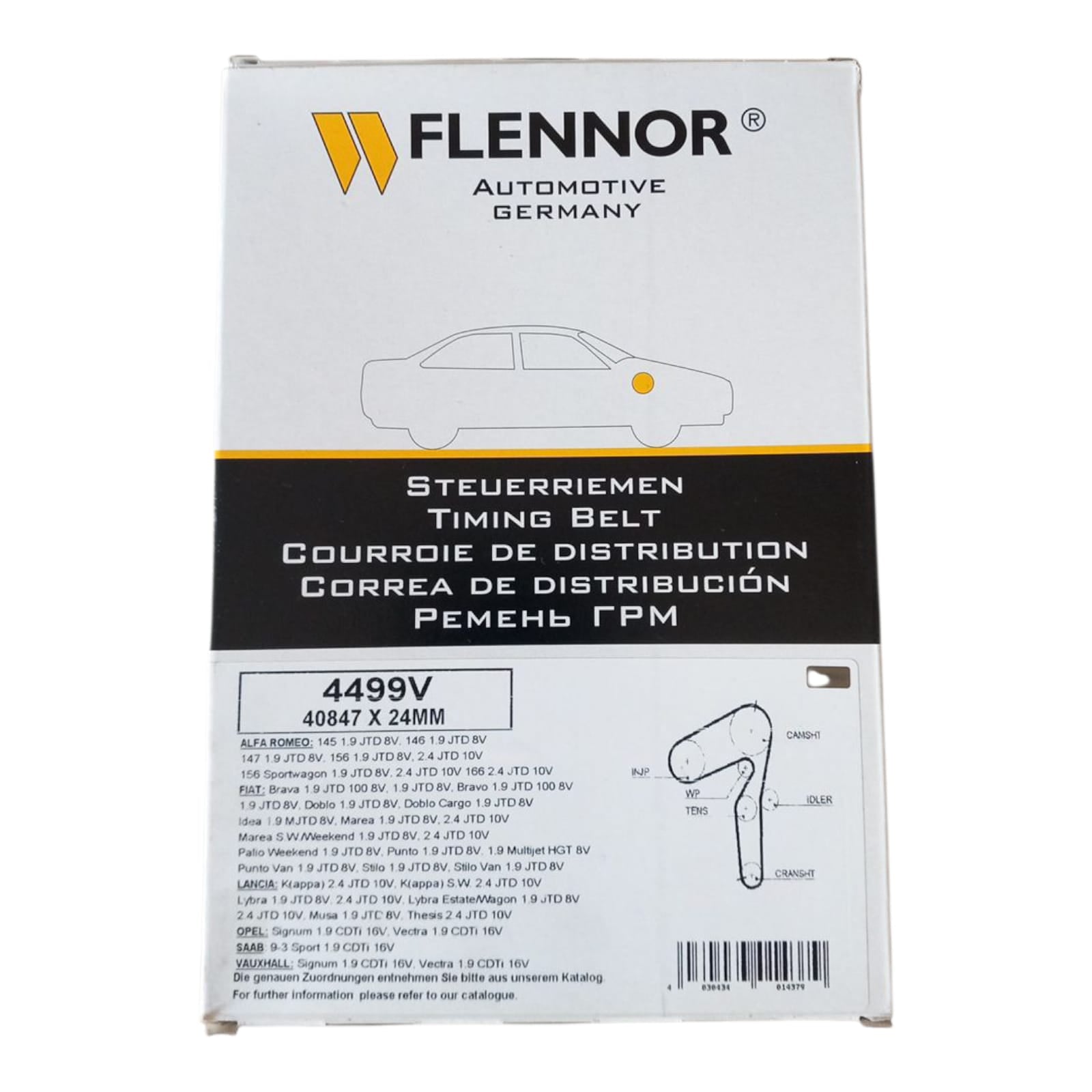 Cinghia Distribuzione Compatibile Per Saab 9-3 (YS3F) 1.9 TiD 88KW-120CV