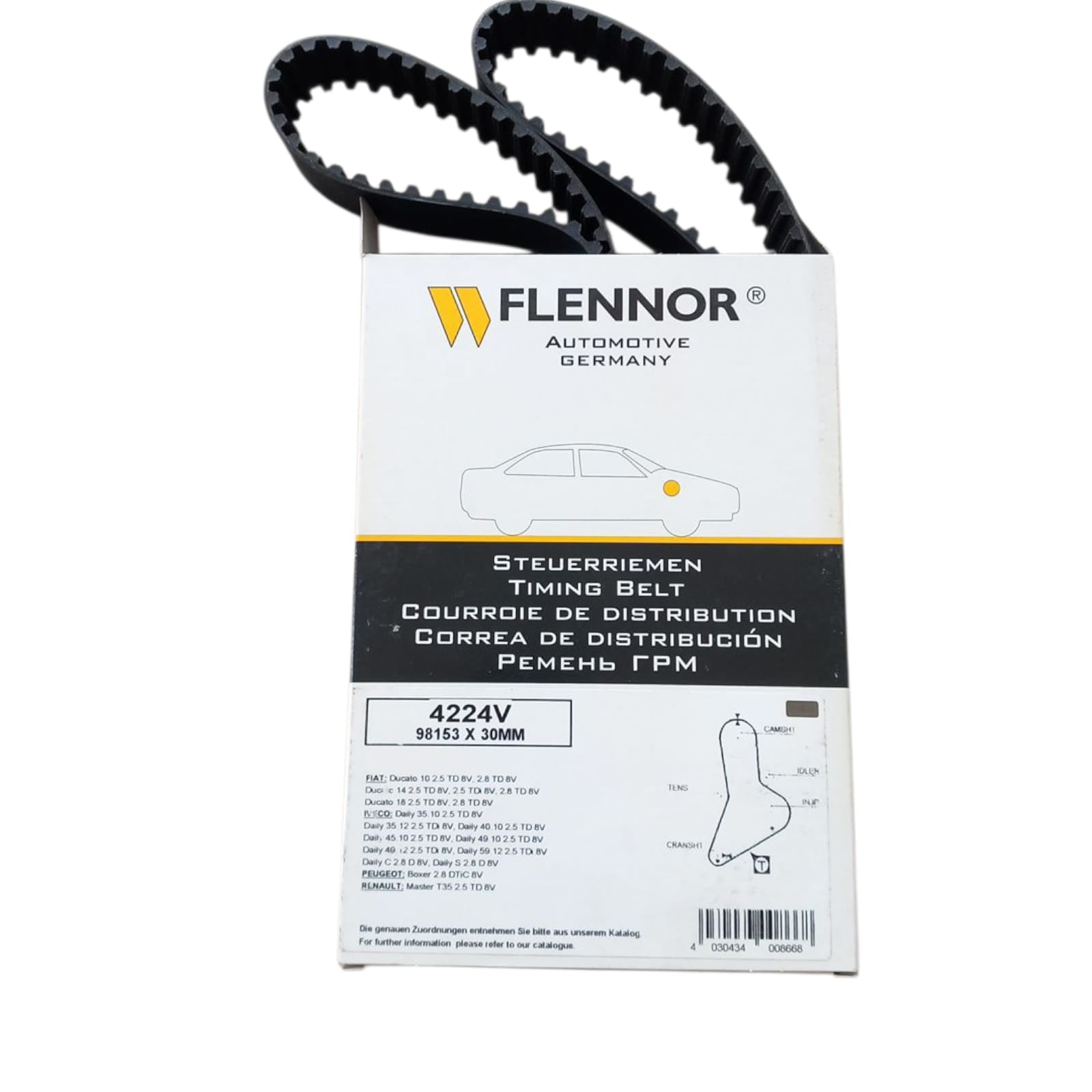 Cinghia Distribuzione Compatibile Per Renault Master I (T) 2.5 69KW-94CV